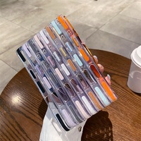 Support magnétique rotatif transparent pour iPhone 16 Pro Max, avec anneau métallique pour la caméra, bordure colorée, boutons en acrylique et métal, antichoc, OEM