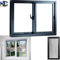 Ventana Corredera de PVC, Insonorizada, Resistente al Viento, con Vidrio de Impacto para Huracanes, Diseño Moderno, para Exteriores, Baños y Cocinas, Color Personalizable