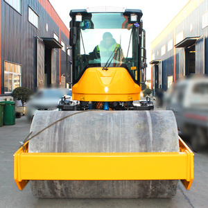 Mini rung đường lăn 8 tấn Máy đầm trống con lăn miễn phí vận chuyển Thiết bị xây dựng xây dựng đường Bộ Xây Dựng - Product Image 2