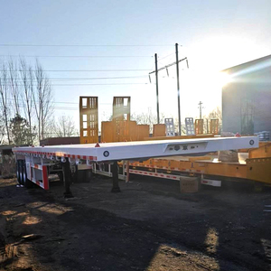 <span class=keywords><strong>Remorque</strong></span> plateau 3 essieux 50-80 tonnes 40 pieds, vente directe usine - Product Image 4