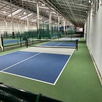 Structure en acier pour arène de pickleball intérieure, kit préfabriqué complet, ISO9001, livraison mondiale