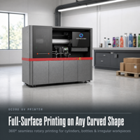 Imprimante UV industrielle GC380, machine d'impression rotative à 360 degrés pour cylindres, 8 couleurs, blanc brillant, numérisation 3D automatique pour bouteilles, gobelets et tasses