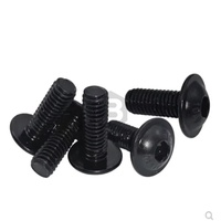 Vis à tête fraisée hexagonale en acier inoxydable 304 finition oxyde noir BOSS M2-M5 avec rondelle J36Z280