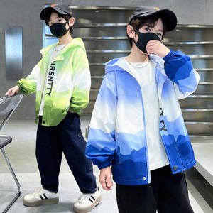 <span class=keywords><strong>Veste</strong></span> <span class=keywords><strong>fine</strong></span> en fibre de polyester imprimée pour garçons, fermeture éclair, design bicolore, pour vêtements décontractés pour enfants, <span class=keywords><strong>veste</strong></span> <span class=keywords><strong>fine</strong></span> pour garçons - Product Image 2