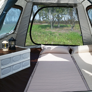 Carpa y Toldo Combinados, Tela Oxford 210D, Instalación Rápida, Impermeable, Protección Solar, Carpa de Camping para 2 Personas - Product Image 2