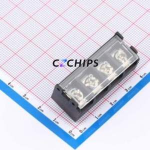 DBT50G-9.5-4P-BK-P CRC Barrier Terminal Block P=9.5mm Connector Three Sides 9.5mm 1x4P Edge Pin - Product Image 1