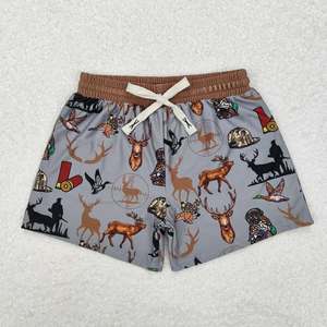 Shorts Vaqueros para Niños con Estampado de Vaca Highland Azteca, Trajes de Baño para Niños Pequeños, Shorts de Verano para Niños - Product Image 6