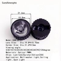 Achat en gros : Lentille LED 20 mm en PMMA transparent avec optique intégrée et support pour kit de rénovation de projecteurs et downlights commerciaux