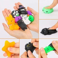 Nouveauté Jouets Squishy de Noël en Silicone : Père Noël, Renne, Boulettes, Sapin, Bonhomme de Neige – Anti-stress Unisexe 14 ans et plus