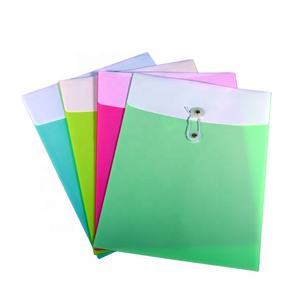 Tas Amplop PP Warna-warni Tas Dokumen Folder Pengarah PP dengan Penutup Tali - Product Image 5