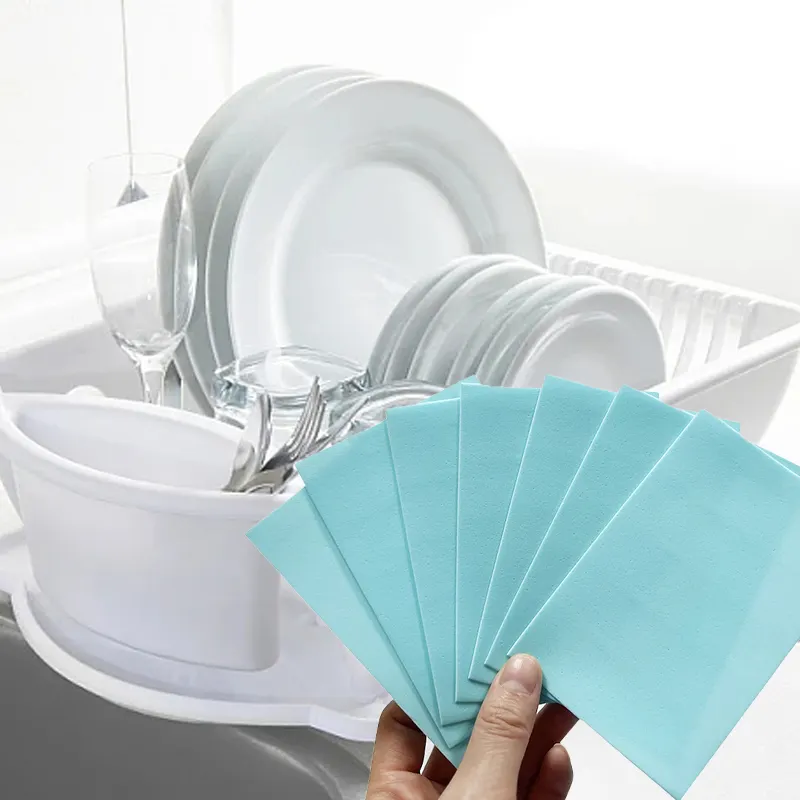 Eco Friendly Natural Biodegradable dishwashing soap sheet No Plastic Jugs dishwashing detergent sheet
