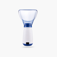 Vaporisateur facial électrique, humidificateur à vapeur portable, pulvérisateur facial à nano-brume, instrument de beauté avec masque facial noir