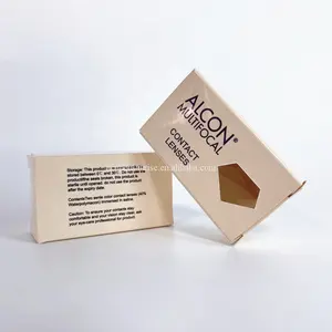 Cheap custom private label beautify cosmetic box packaging paper box for contact lenses