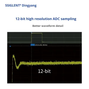 Oscilloscope numérique haute résolution 12 bits à 4 canaux SDS2204X/SDS2354X avec déclenchement et décodage de bus série - Product Image 3