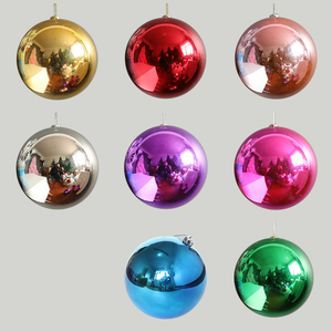Boules <span class=keywords><strong>de</strong></span> <span class=keywords><strong>Noël</strong></span> brillantes personnalisées <span class=keywords><strong>de</strong></span> 20 cm, boules <span class=keywords><strong>de</strong></span> <span class=keywords><strong>Noël</strong></span> géantes en plastique, décorations suspendues pour arbre <span class=keywords><strong>de</strong></span> <span class=keywords><strong>Noël</strong></span> - Product Image 5