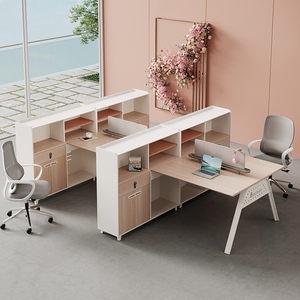 Hiện đại Máy Trạm Đồ nội thất văn phòng nội thất văn phòng thiết kế hiện đại bàn văn phòng PC đồ nội thất văn phòng bàn và ghế Bộ - Product Image 1