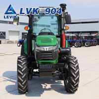 Tracteur agricole 4x4 mini 90 CV diesel à roues, certifié CE, pour la préparation et la récolte des céréales, directement de l'usine