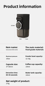 <span class=keywords><strong>Cafetera</strong></span> Espresso Manual Portátil <span class=keywords><strong>Mini</strong></span>, 15 Bares, 2 en 1, para Cápsulas y Café Molido, Prensa Manual, <span class=keywords><strong>Cafetera</strong></span> de Viaje - Product Image 6