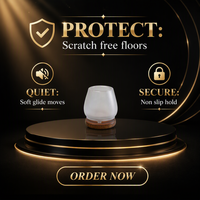 Protections de pieds de meubles en silicone anti-rayures, embouts en feutre pour tables et chaises, fabriqués en Chine, déballés