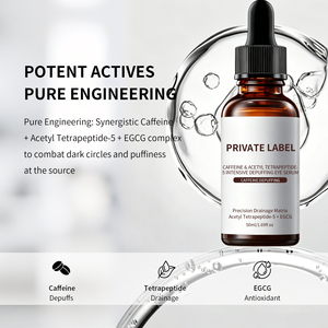 Sérum Contour des Yeux à la Caféine Marque Blanche Action Rapide Anti-Poches Zéro Gravité Traitement Cernes Vente en Gros 50ml OEM - Product Image 4