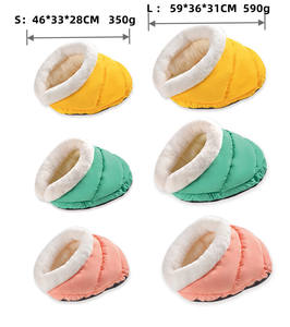Мягкие лежанки для кошек, моющиеся Тапочки в форме пещеры, гнездо для кошек, щенков, собак, персонализированная кровать для питомцев - Product Image 6