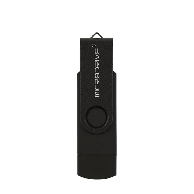 MicroDrive 4GB USB 2.0 Phone and Computer Dual-use Rotary OTG Metal U Disk USB Flash Drives