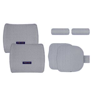 Waterproof Breathable air Net Poe Polymer Relieve Fatigue Back Set High Elastic <b>Car</b> Seat Cushion with Mesh Fabric Cover - Product Image 4
