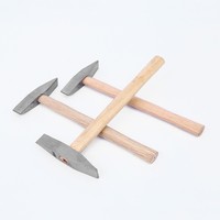Martillo de Escoria con Mango de Madera de 300/500 para Soldador, para Soldadura, Escape, Hielo Roto, Martillo Puntiagudo que Elimina el Óxido