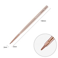 Un ensemble de 9 pinceaux d'art d'ongle de haute qualité avec des cheveux en nylon PA et une brosse de revêtement d'art de poignée en acrylique par le fournisseur de brosse d'ongle BW11