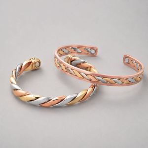 New Hot Sale Women's Trendy Adjustable Energy <b>Healing</b> Bangle Arthritis Pain Relief Therapy Healthy Bio Magnetic <b>Bracelet</b> - Product Image 4