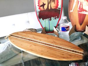 Tre ván lướt sóng hình tre gỗ cắt Board charcuterie phục vụ hội đồng quản trị - Product Image 5