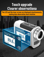 Télémètre laser de golf haute précision 600m, mesureur de distance extérieur, pour l'ingénierie et la chasse, batterie lithium rechargeable, 6X 905nm LCD