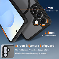 Coque Téléphone Magnétique Antichoc Mat à Toucher Doux avec Protection d'Objectif et Trous Précis pour Samsung S25, Haute Qualité Usine, Fabricant