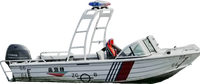 Usine professionnelle de bateau d'hovercraft, fournisseur de bateau de pêche, ski de polissage