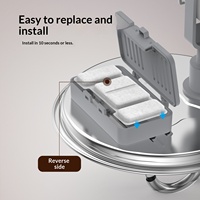 Distributeur d'eau intelligent pour animaux de compagnie en acier inoxydable 304, sans fuite, avec séparation des débris et contrôle intelligent, vente en gros