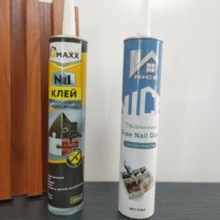 Colle liquide en gros, silicone blanc transparent, adhésif instantané sans clou, super adhérence, colle de construction