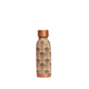 Premium Designer Enameled Copper Bottle - Antique Floral Print Leak-Proof <b>Drinkware</b> for Luxury Home & Hotel Gifting - Product Image 1