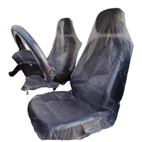 Auto-Reparatur Einweg-Kunststoff-Set, Transparente Sitzbezüge Fußmatten Lenkradbezüge für Werkstatt Großbestellung