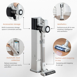 Aspirateur sans fil auto-vidant avec station de charge et brosse LED pour sols, idéal pour la maison - Product Image 4