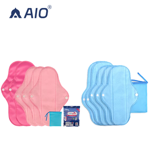 Serviettes hygiéniques féminines de haute qualité, haute absorption, réutilisables, lavables, en tissu, personnalisables, OEM, étiquette privée - Product Image 1