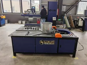 HOGI Automatic Hydraulic Flanging Flange Rolling Machine Crimping For Axial Fans
