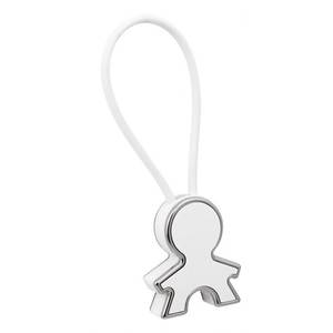Porte-clés en peluche petit garçon blanc sans boîte - Product Image 1
