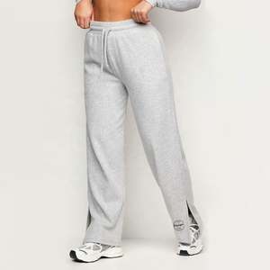 Custom Logo <b>Women</b> French Terry <b>Fleece</b> <b>Jogger</b> Track Pants Casual Track Patchwork Elastic Woman Flare Sweat Pants - Product Image 6