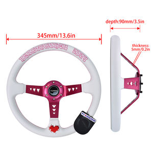 TIYPEOR Roue en acier personnalisée universelle avec logo en fibre ultra fine Support de cœur à plaque profonde Modification personnalisée - Product Image 2