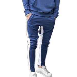 Survêtement de gymnastique 100% coton unisexe au design personnalisé pour hommes vêtements de fitness d'hiver à rayures vente en gros - Product Image 3