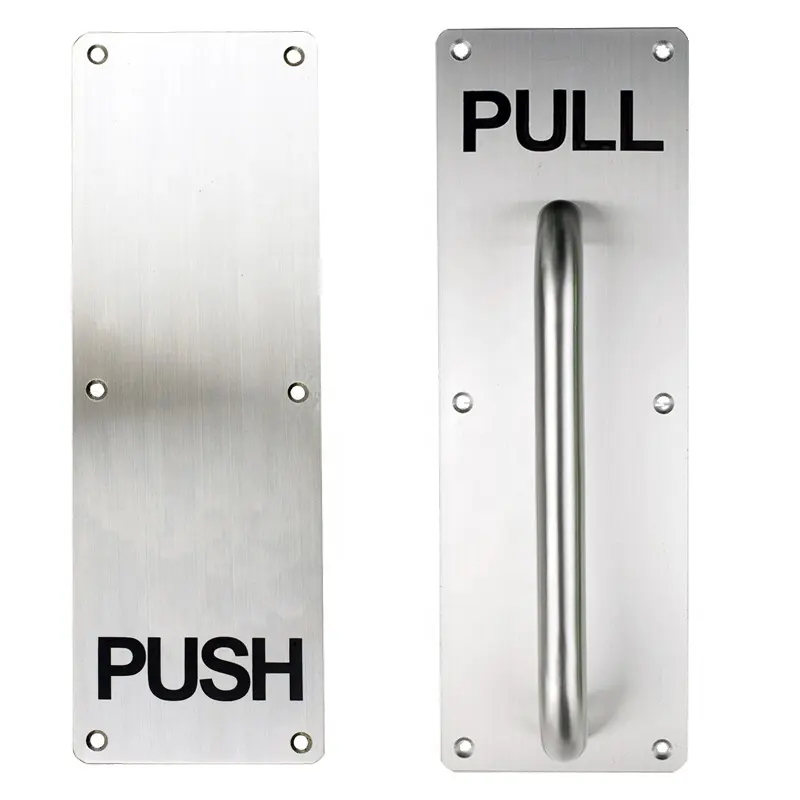 Door Pull Handle Decorative Door Hardware Stainless Steel Door Handle Pull And Push Plate