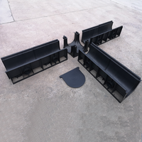 Caniveaux en HDPE pour extérieur, drains de sol en plastique pour garage, canaux de drainage, système de drainage des caniveaux