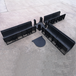 Caniveaux en HDPE pour extérieur, drains de sol en plastique pour garage, canaux de drainage, système de drainage des caniveaux - Product Image 1