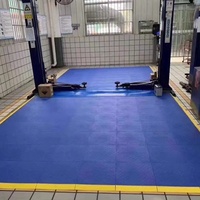 Dalles de sol modulaires en PP multi-usages pour garage, à emboîtement, écologiques, imperméables, antidérapantes, résistantes à l'usure, pour atelier extérieur