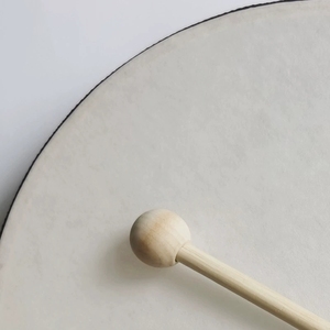 Wholesale Natural Wood Hand <b>Drum</b> With Wooden Mallet Orff Percussion Instrument Toddler Rhythm <b>For</b> Children's performance - Product Image 3